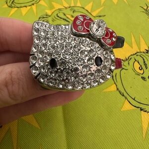 Sanrio Silver Hello Kitty Ring